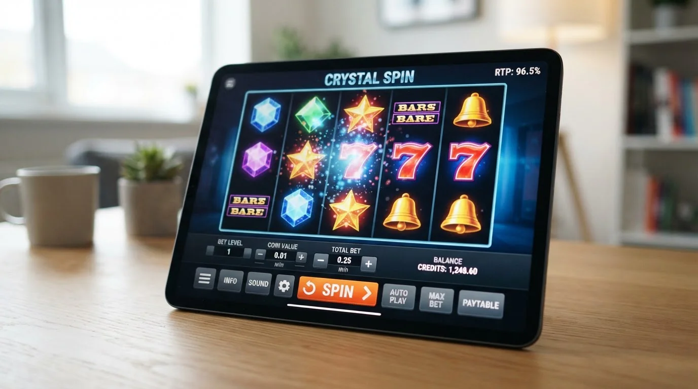 Pokies game screen showing low minimum bet options and RTP display