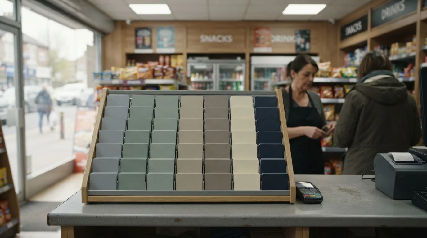 Prepaid voucher cards displayed on a gift card rack in an Australian shop