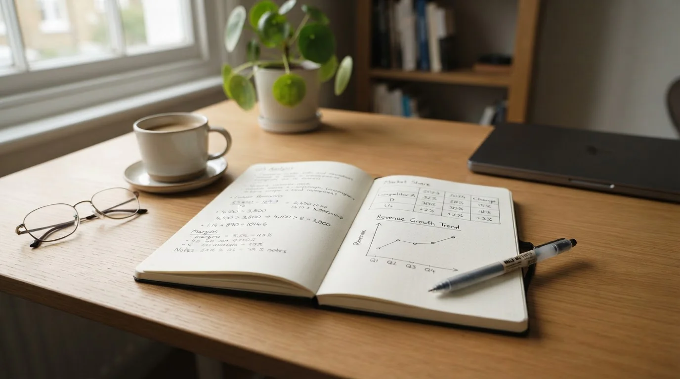 Calculator with notepad showing bonus value calculation and expected return comparison