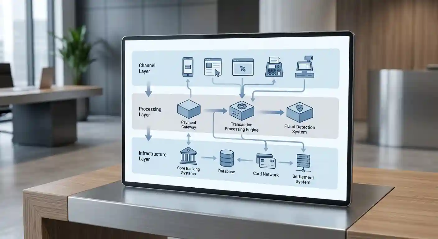 Diagram showing NPP PayID Osko settlement layers in Australian banking system