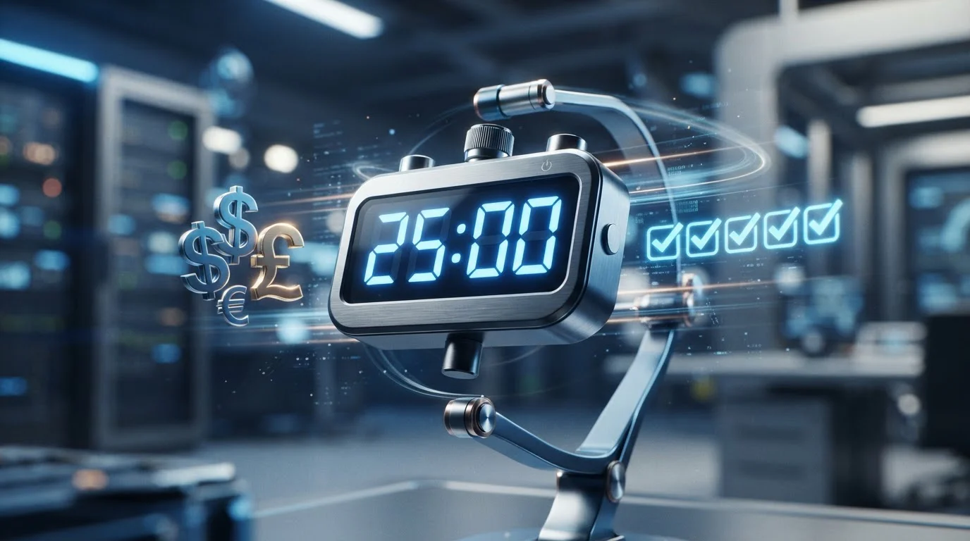 Stopwatch showing verified fast payout times at Australian offshore casinos